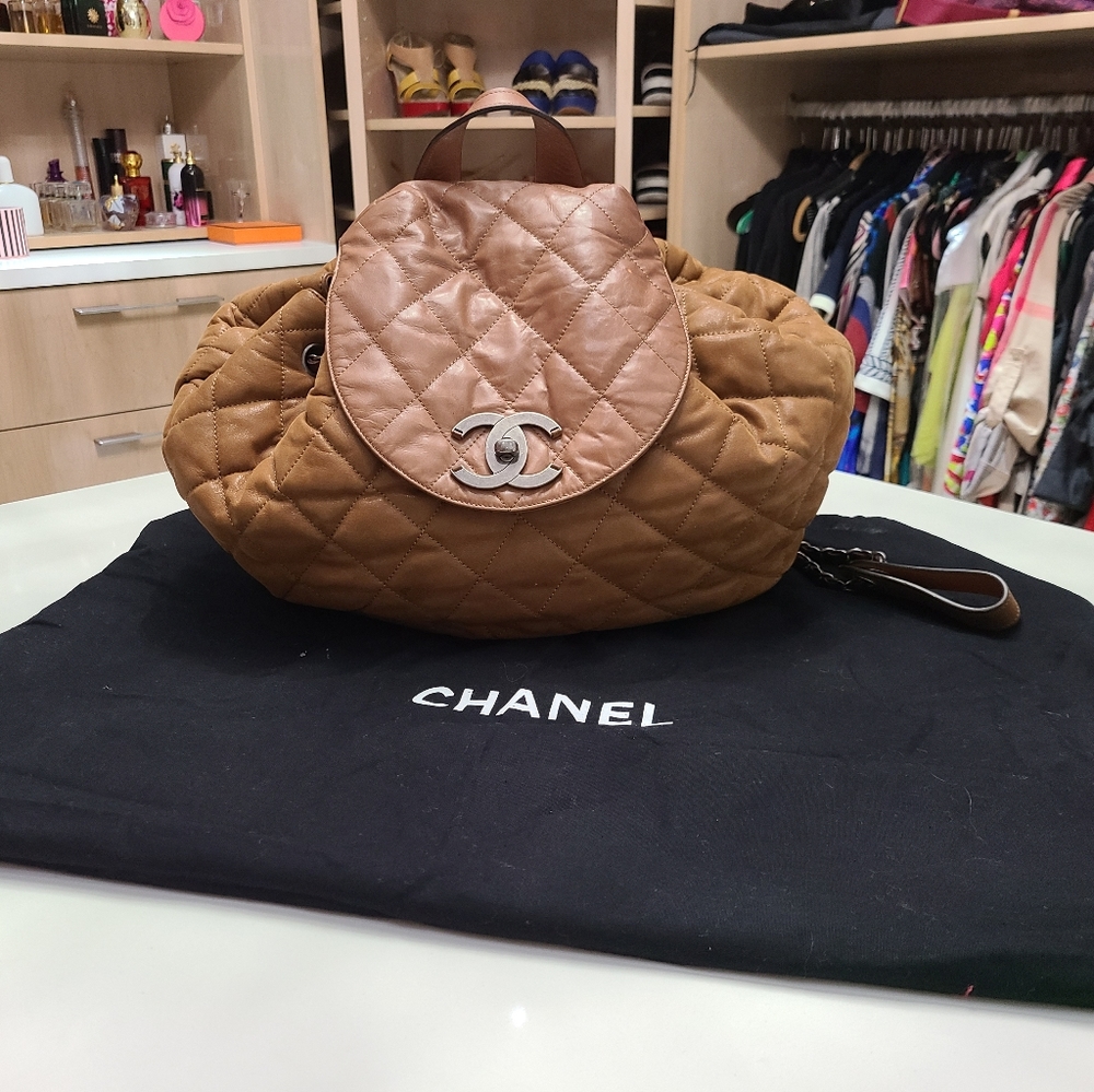 Rare Chanel large backpack